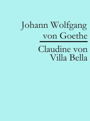 cover image of Claudine von Villa Bella